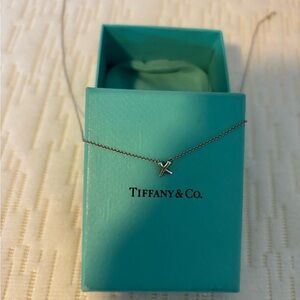 Tiffany & Co. Silver “X” Graffiti Necklace